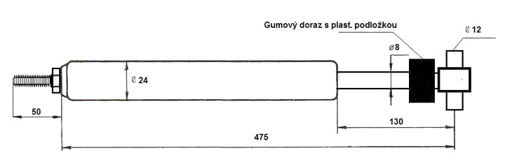 Tlumič nájezdové brzdy AL-KO 150 V