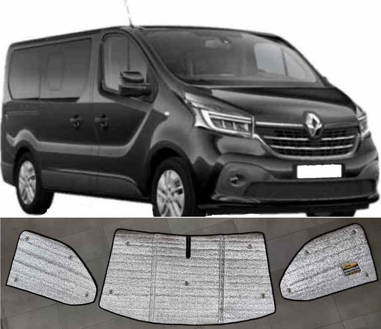 Sluneční clony Renault Trafic 2014 + ( Opel Vivaro, Nissan NV300 )