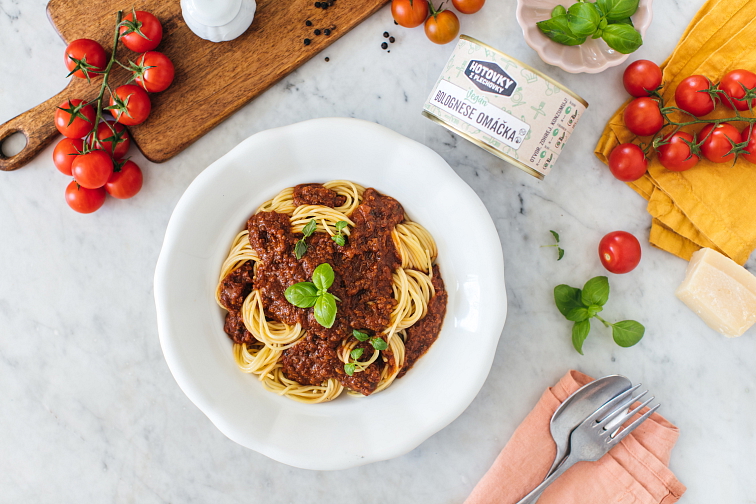 Vegan bolognese omáčka v plechovce