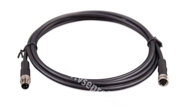 Kabel s 3-pólovým kulatým konektorem M8 samec/samice (set 2 ks)