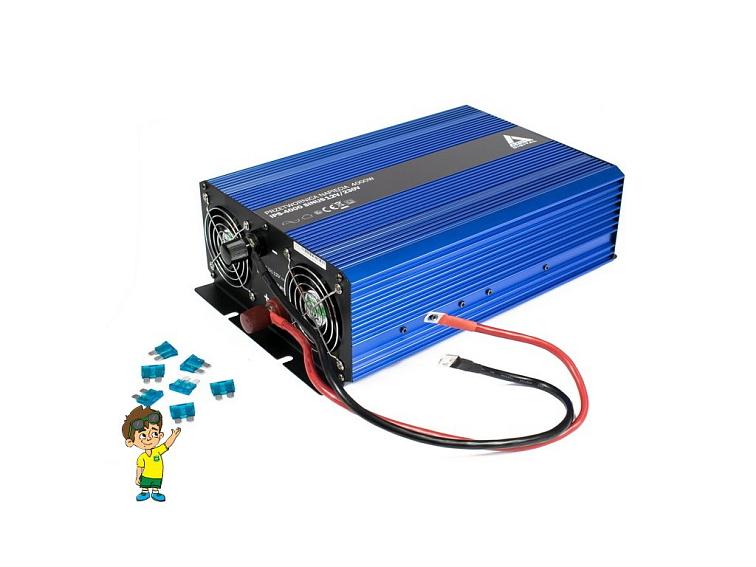 Měnič napětí 12 VDC / 230 VAC SINUS IPS-4000S 4000W