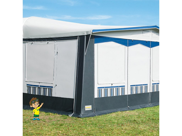 Předstan Rhön DC na bok karavanu