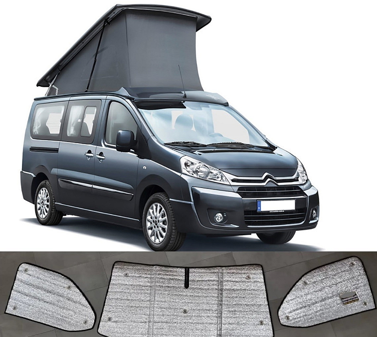Sluneční clony Citroen Jumpy 2007-2016 (Fiat Scudo, Peugeot Expert