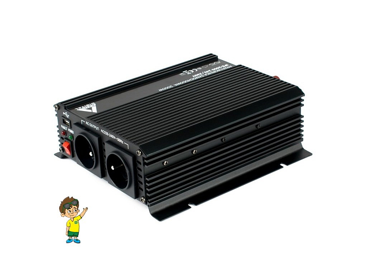 Měnič napětí do auta 12 VDC / 230 VAC IPS-2000 2000W