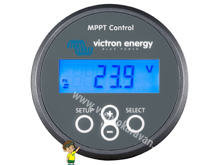 Displej MPPT regulátorů Victron Energy