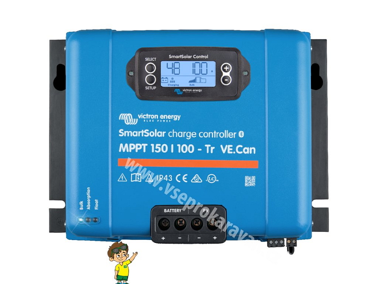 MPPT solární regulátor Victron Energy SmartSolar 150/100-Tr VE.Can