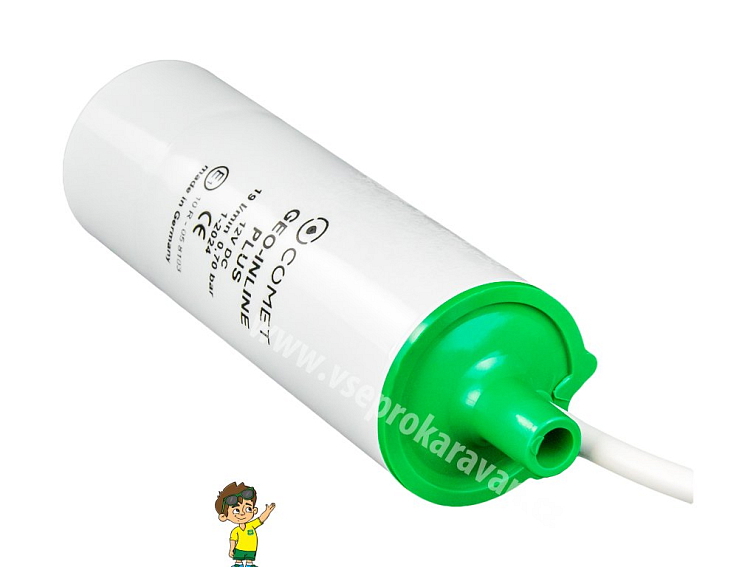 Ponorné čerpadlo Inline 12V, 19l, COMET