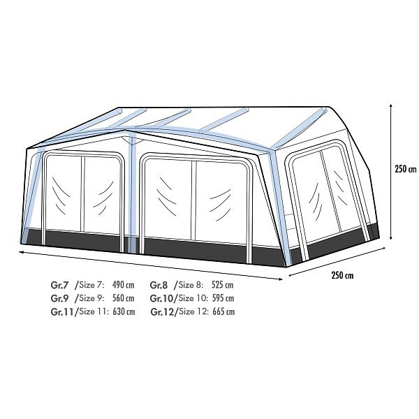 Nafukovací předstan Westfield Pluto pro karavany