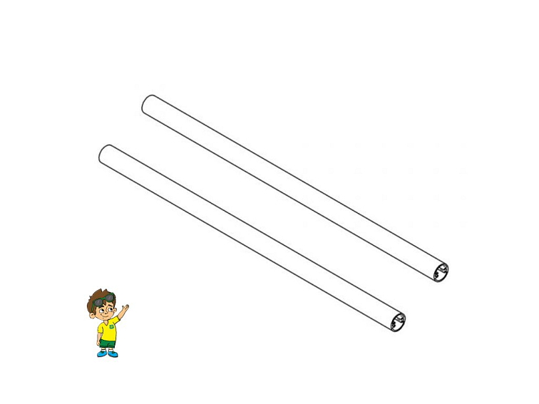 Propojovací trubka rámu Thule Double Step 12V