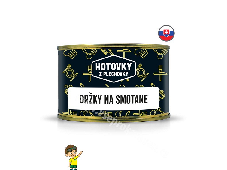 Dršťky na smetaně v plechovce