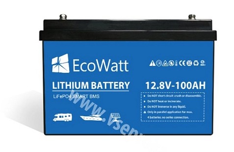 LiFePO4 akumulátor ECOWATT ECO-12-100 Smart BMS 12,8V / 100Ah +L