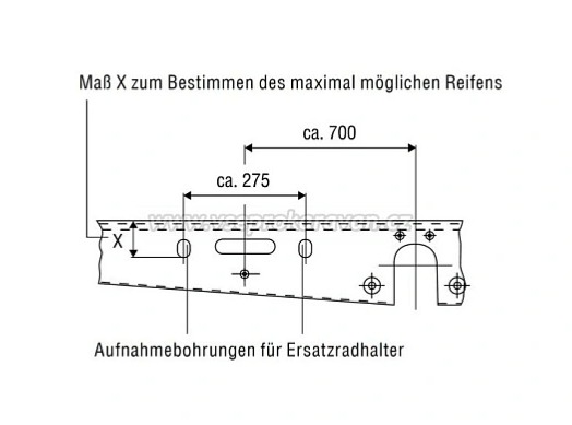 Držák rezervního kola AL-KO