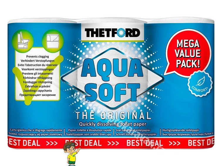 Toaletní papír Aqua Soft 6 ks