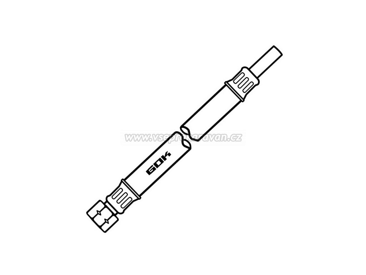 Propojovací středotlaká hadice G 1/4 x RST 8, GOK