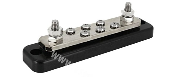 DC přípojnice Victron Energy 250A - 2 terminály 6 šroubků vč. krytu