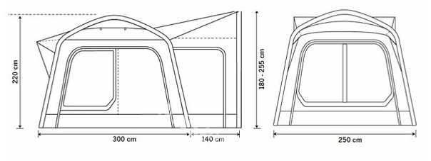 Zadní stan Movelite 1 Tail