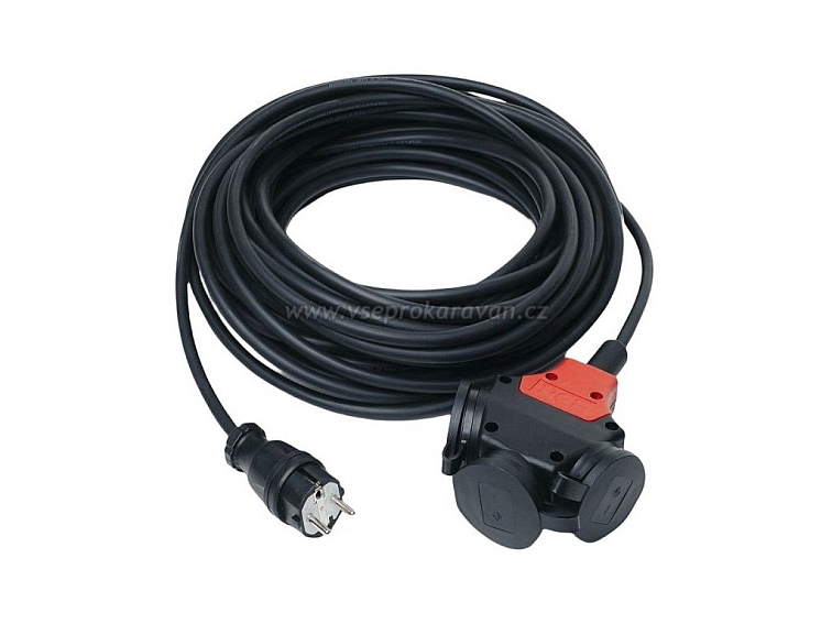 Prodlužovací kabel MUNOS, 20m, 3 zásuvky, 230V