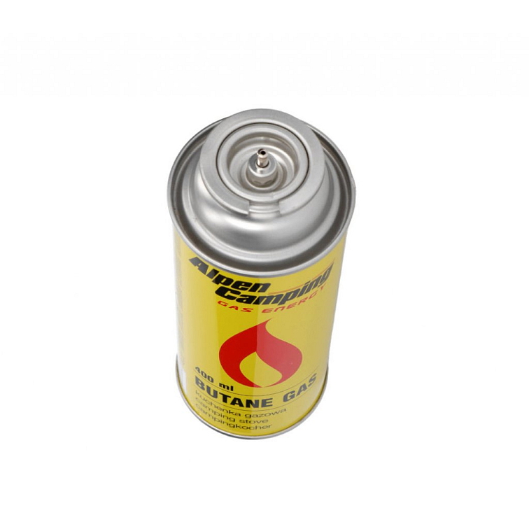 Set - 4x plynové kartuše Alpen Camping + 1x hořák