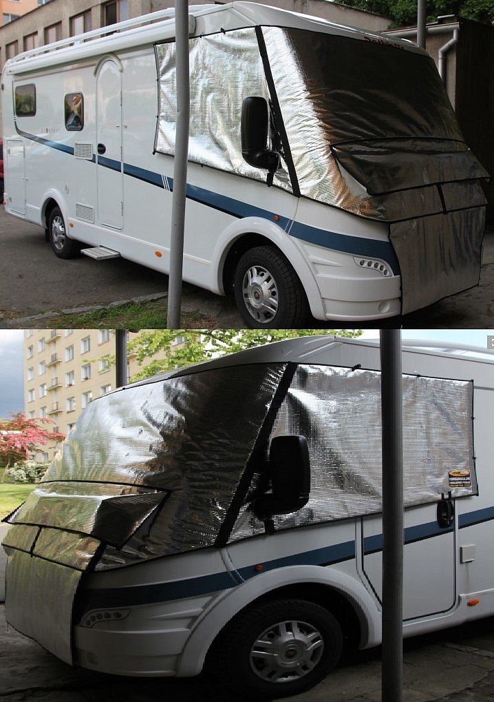 Izolační kabát Dethleffs Globebus s krytem chladiče