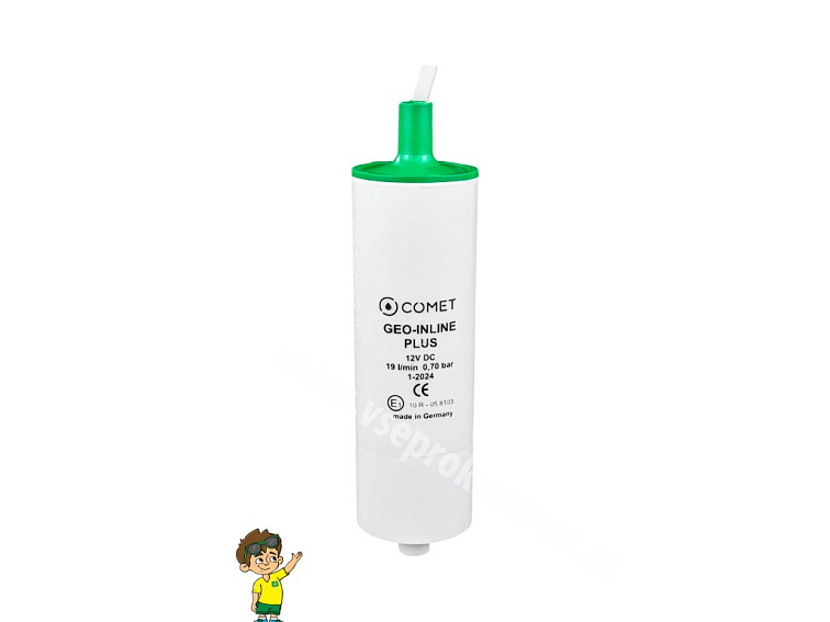 Ponorné čerpadlo Inline 12V, 19l, COMET