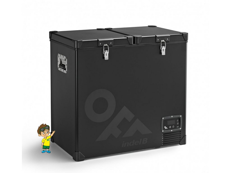 Kompresorová autochladnička TB118DD STEEL OFF,12/24V 107L, Indel B