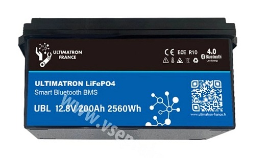 LiFePO4 akumulátor ULTIMATRON UBL-12-200 12,8V / 200Ah +P