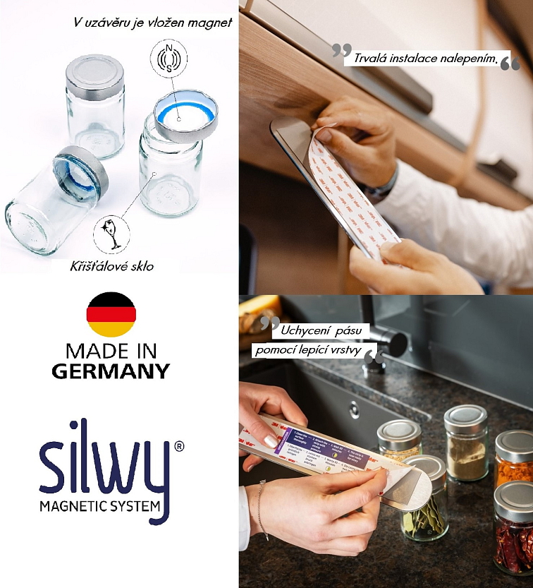 Silwy magnetické kořenky 3 ks 192 ml