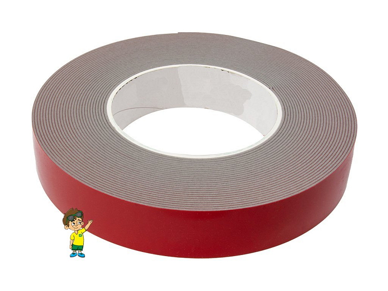 Montážní oboustranná páska Power - šedá