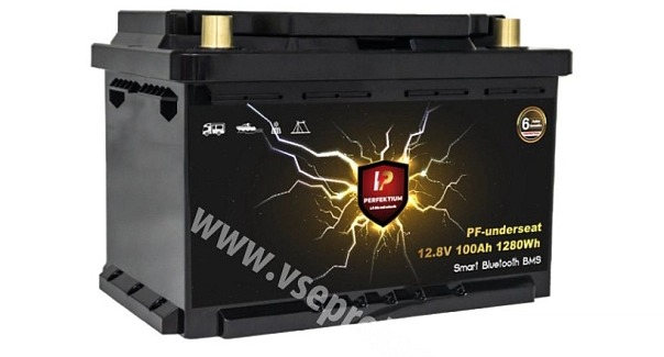 Lithiová baterie Perfektium PF SERIES LiFePO4 12.8V 100Ah pod sedadlo