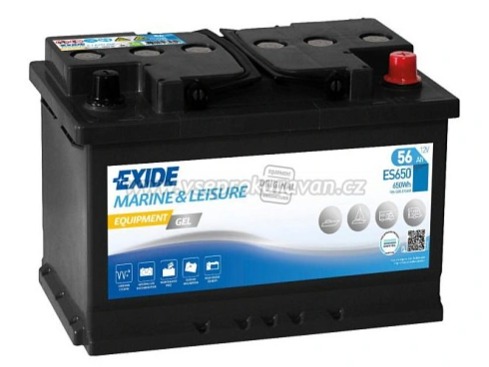 Gelová baterie 12V, Exide
