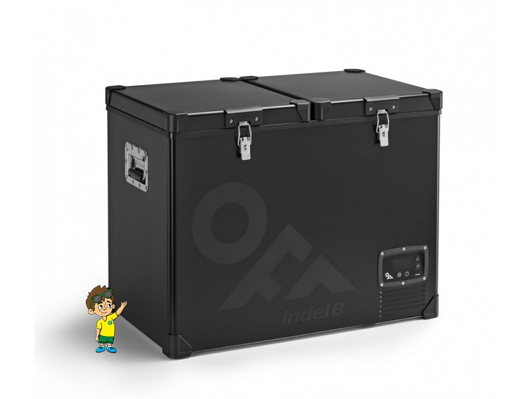 Kompresorová autochladnička TB92DD STEEL OFF, 12/24V, 83L, Indel B