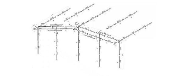 Zesílená ocelová konstrukce pro stany Finland