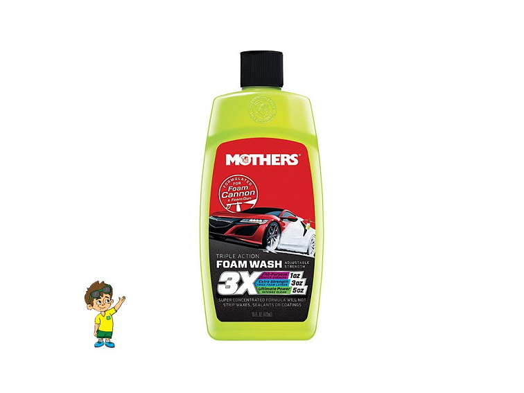 Autošampon 473 ml - Mothers Triple Action Foam Wash