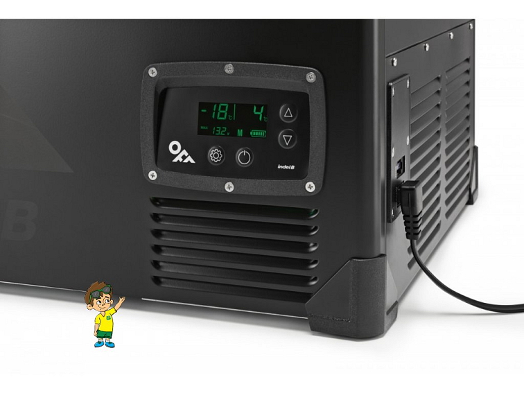 Kompresorová autochladnička TB92DD STEEL OFF, 12/24V, 83L, Indel B