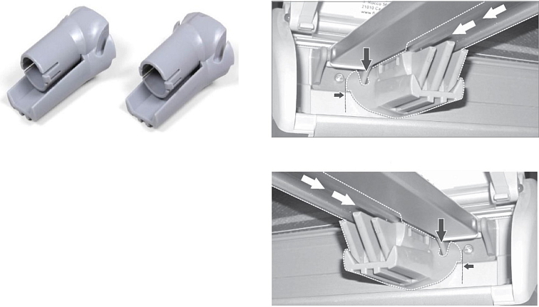 Sada adaptérů pro upevnění světel Fiamma Privacy Room CS Light k markýzám F35 Pro