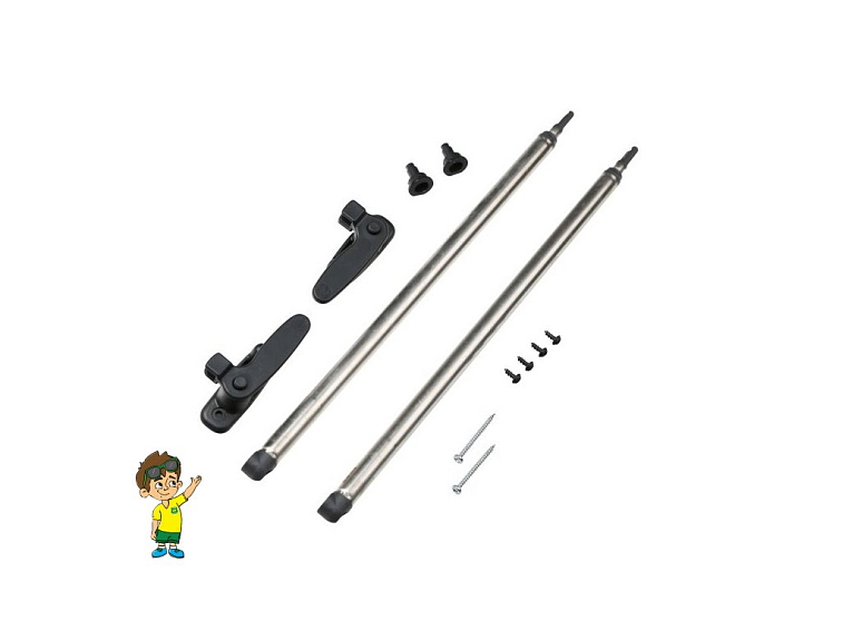 Náhradní vzpěra pro okna Dometic S3,S4 a S5; plynulá