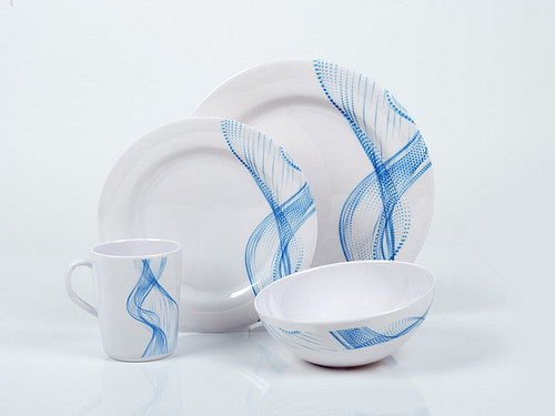 16-dílná Melaminová sada nádobí CABRERA pro 4 osoby, Camp4