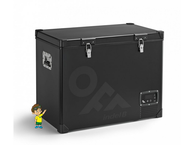 Kompresorová autochladnička TB100 STEEL OFF, 12/24V, 97L, Indel B