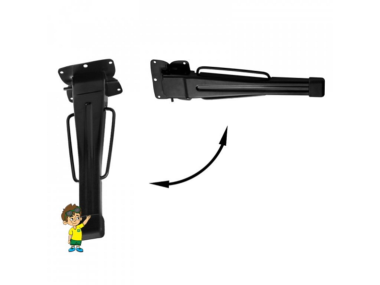 Sklopná nábytková nožička 25 cm