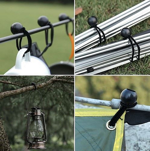 Napínací guma na plachty s plastovou kuličkou 10 ks, Malatec