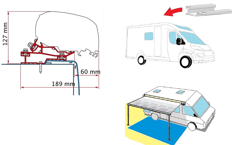 Adaptér Rapido C-Line pro Fiamma F80