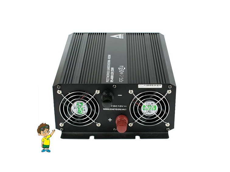 Měnič napětí do auta 12 VDC / 230 VAC IPS-4000 4000W