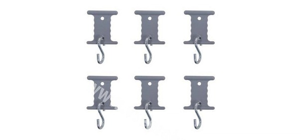 Sada věšáku do kedrové lišty Ø5+7mm, 6 ks