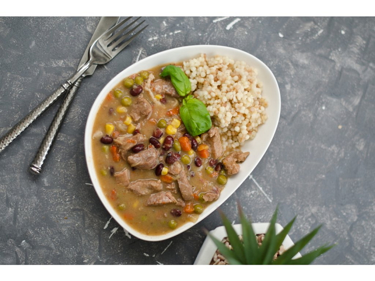 Pikantní vepřová masová směs v plechovce