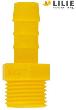 Přímá šroubovací koncovka 1/2" LILIE WeißGELB
