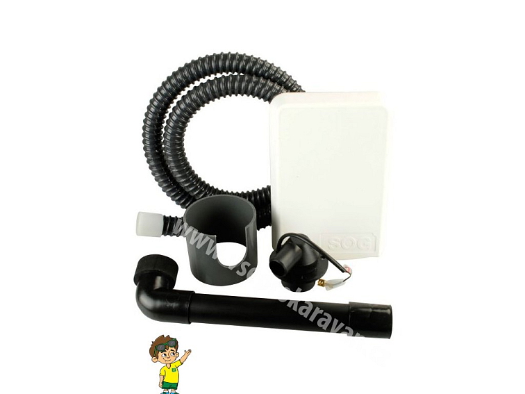 Odvětrání toalety SOG - větrání servisními dvířky