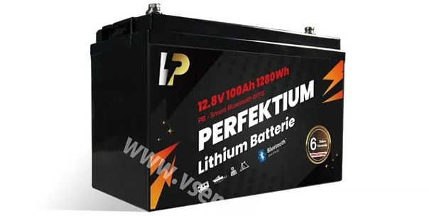 Lithiová baterie Perfektium LiFePO4 12.8V PRO 100Ah