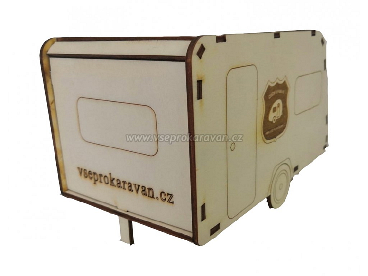 Stavebnice KARAVAN - dřevěná pokladnička