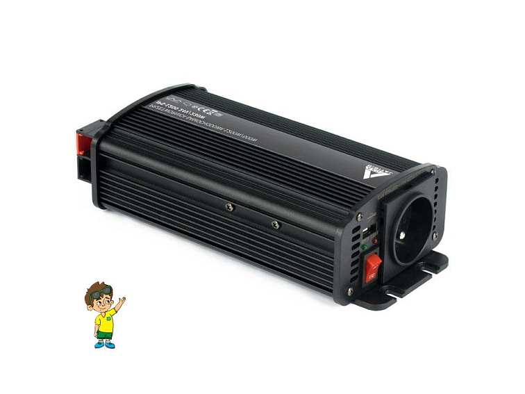Měnič napětí do auta 12 VDC / 230 VAC IPS-1200U 1200W