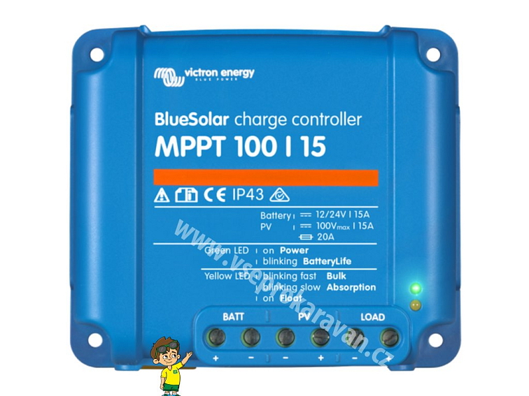 MPPT solární regulátor Victron Energy BlueSolar 100/15